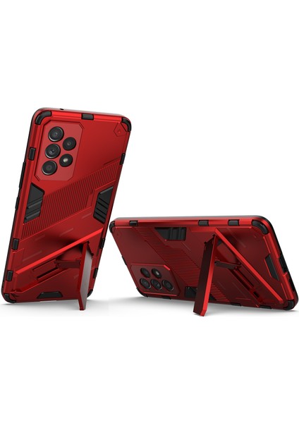 Samsung Galaxy A53 5g Için Sert Pc Tpu Hibrit Düşme Önleyici Stand Telefon Kılıfı - Kırmızı (Yurt Dışından) fırsatları
