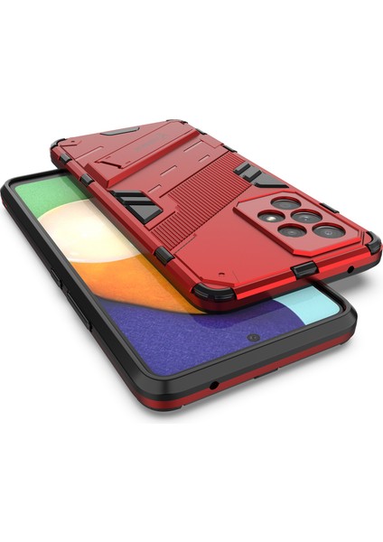 Samsung Galaxy A53 5g Için Sert Pc Tpu Hibrit Düşme Önleyici Stand Telefon Kılıfı - Kırmızı (Yurt Dışından) indirimleri