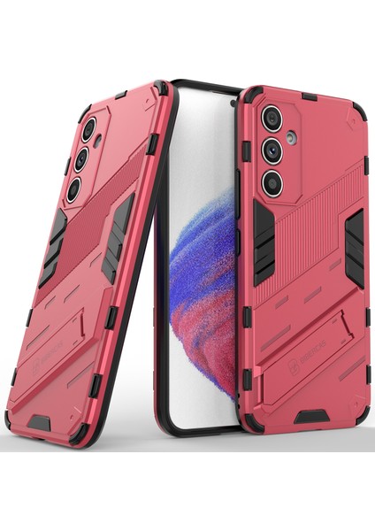 Samsung Galaxy A54 Için Sert Pc Tpu Hibrit Düşme Önleyici Stand Telefon Kılıfı - Sıcak Pembe (Yurt Dışından)