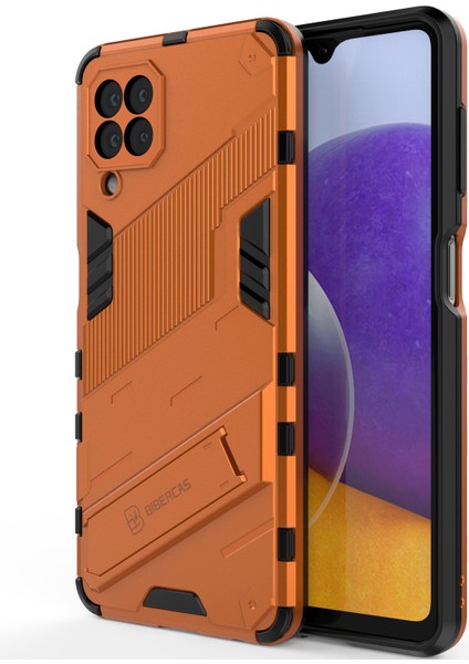 Samsung Galaxy A22 4g Için Sert Pc Tpu Hibrit Düşme Önleyici Stand Telefon Kılıfı - Turuncu (Yurt Dışından) modelleri