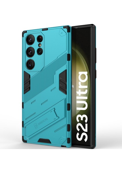 Samsung Galaxy S23 Ultra Için Sert Pc Tpu Hibrit Düşme Önleyici Stand Telefon Kılıfı - Mavi (Yurt Dışından) modelleri