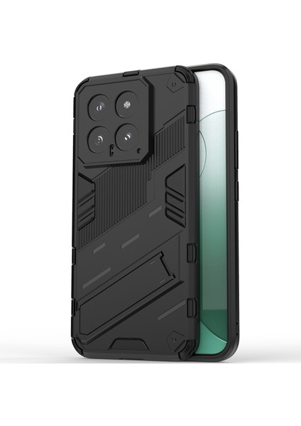 Xiaomi 14 Için Sert Pc Tpu Hibrit Düşme Önleyici Stand Telefon Kılıfı - Siyah (Yurt Dışından) modelleri