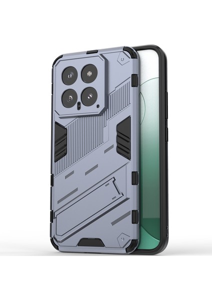 Xiaomi 14 Için Sert Pc Tpu Hibrit Düşme Önleyici Stand Telefon Kılıfı - Gri (Yurt Dışından) modelleri