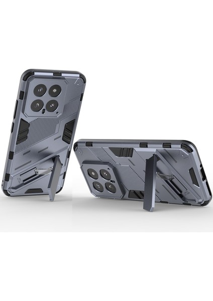 Xiaomi 14 Için Sert Pc Tpu Hibrit Düşme Önleyici Stand Telefon Kılıfı - Gri (Yurt Dışından) fırsatları