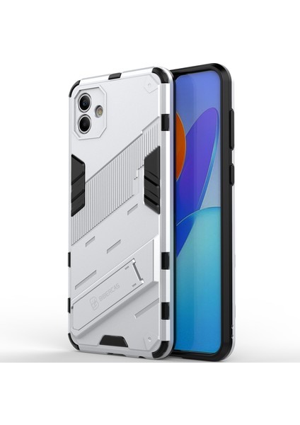 Samsung Galaxy A04 Için Sert Pc Tpu Hibrit Düşme Önleyici Stand Telefon Kılıfı - Beyaz (Yurt Dışından) modelleri