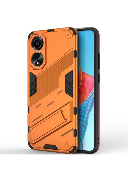 Oppo A78 4g Için Sert Pc Tpu Hibrit Düşme Önleyici Stand Telefon Kılıfı - Turuncu (Yurt Dışından) modelleri