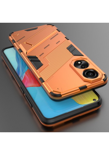 Oppo A78 4g Için Sert Pc Tpu Hibrit Düşme Önleyici Stand Telefon Kılıfı - Turuncu (Yurt Dışından) indirimleri
