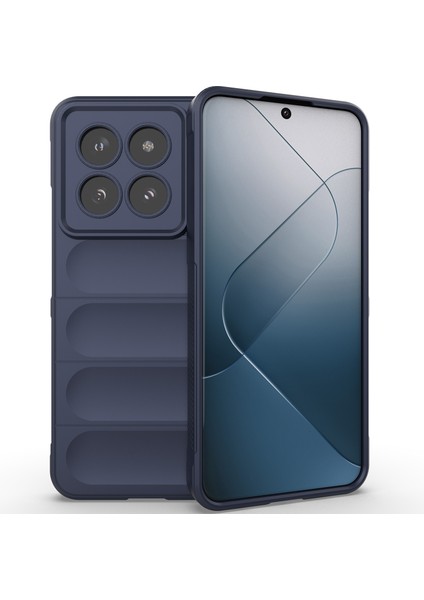 Xiaomi 14 Pro Için Yumuşak Tpu Kaymaz Telefon Kılıfı - Lacivert (Yurt Dışından)