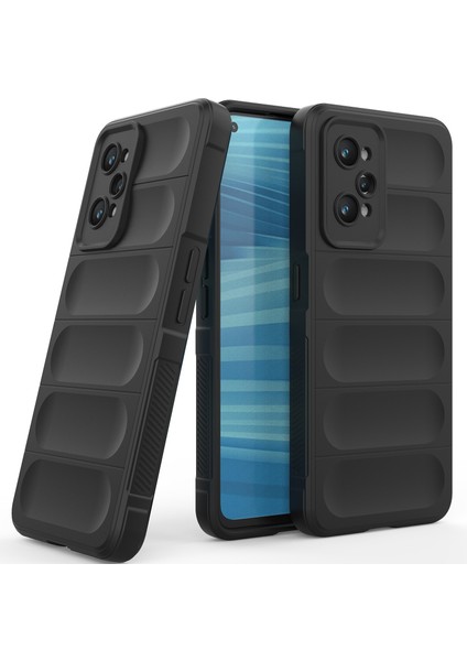 Realme Gt2 Için Yumuşak Tpu Kaymaz Telefon Kılıfı - Siyah (Yurt Dışından)