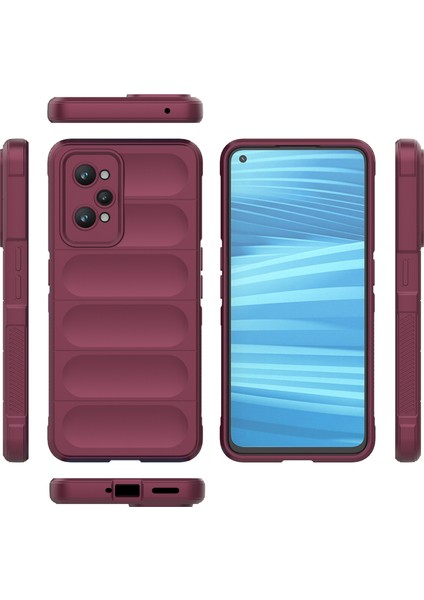 Realme Gt2 Için Yumuşak Tpu Kaymaz Telefon Kılıfı - Koyu Kırmızı (Yurt Dışından) modelleri