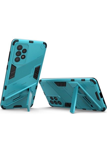 Samsung Galaxy A73 5g Için Sert Pc Tpu Hibrit Düşme Önleyici Stand Telefon Kılıfı - Mavi (Yurt Dışından) fırsatları