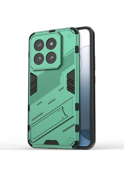 Xiaomi 14 Pro Için Sert Pc Tpu Hibrit Düşme Önleyici Stand Telefon Kılıfı - Yeşil (Yurt Dışından) modelleri