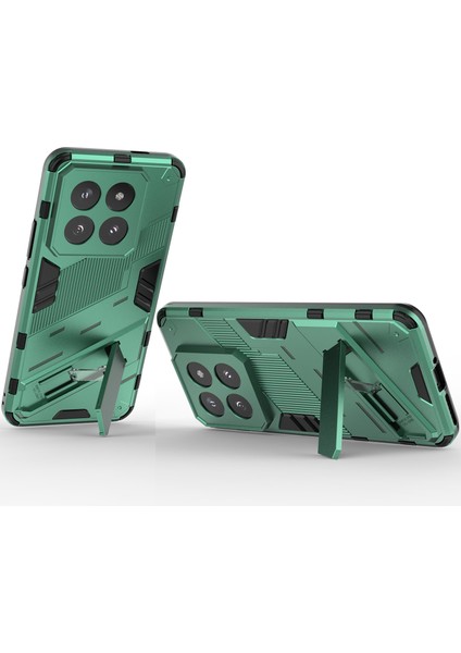 Xiaomi 14 Pro Için Sert Pc Tpu Hibrit Düşme Önleyici Stand Telefon Kılıfı - Yeşil (Yurt Dışından) fırsatları
