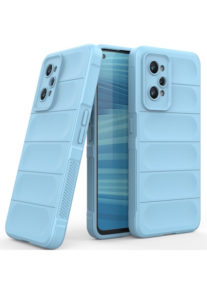 Realme Gt2 Için Yumuşak Tpu Kaymaz Telefon Kılıfı - Mavi (Yurt Dışından)
