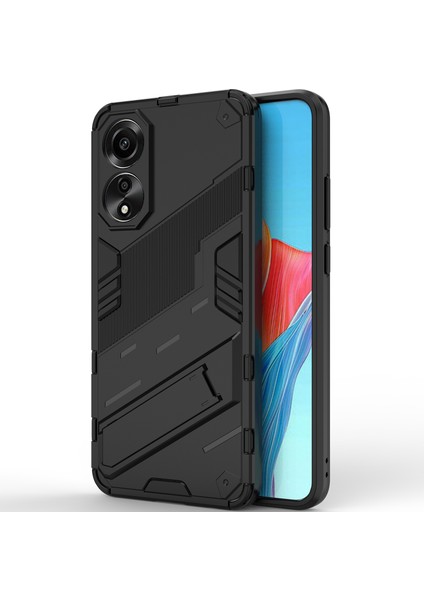Oppo A78 4g Için Sert Pc Tpu Hibrit Düşme Önleyici Stand Telefon Kılıfı - Siyah (Yurt Dışından) modelleri