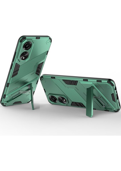 Oppo A78 4g Için Sert Pc Tpu Hibrit Düşme Önleyici Stand Telefon Kılıfı - Yeşil (Yurt Dışından) fırsatları