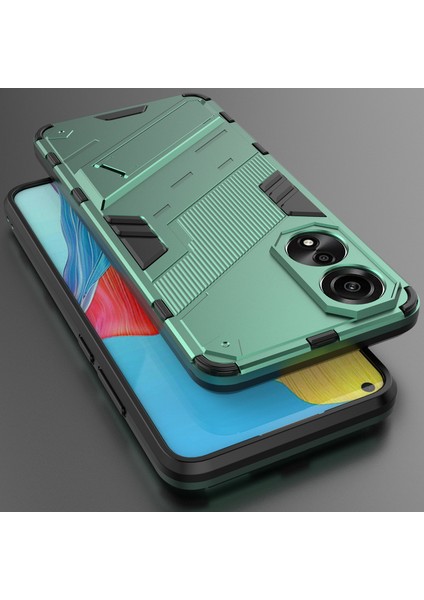 Oppo A78 4g Için Sert Pc Tpu Hibrit Düşme Önleyici Stand Telefon Kılıfı - Yeşil (Yurt Dışından) indirimleri