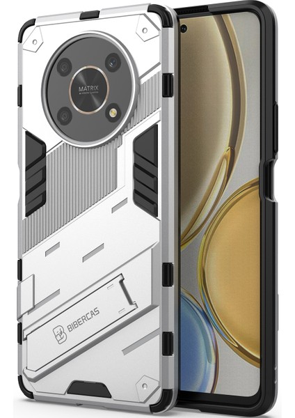 Honor X9 /honor X30/MAGIC4 Lite/honor X40 Gt Için Sert Pc Tpu Hibrit Düşme Önleyici Stand Telefon Kılıfı - Beyaz (Yurt Dışından) modelleri