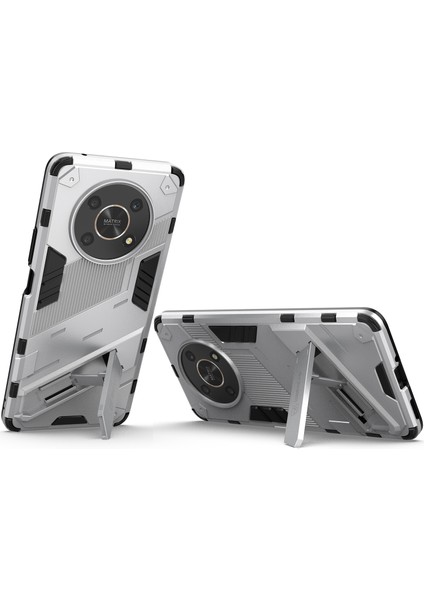 Honor X9 /honor X30/MAGIC4 Lite/honor X40 Gt Için Sert Pc Tpu Hibrit Düşme Önleyici Stand Telefon Kılıfı - Beyaz (Yurt Dışından) fırsatları