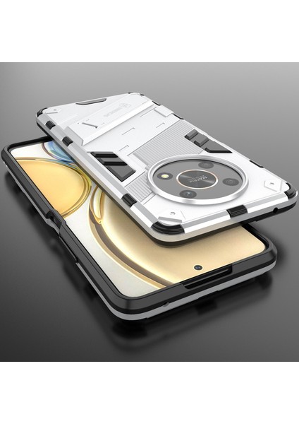 Honor X9 /honor X30/MAGIC4 Lite/honor X40 Gt Için Sert Pc Tpu Hibrit Düşme Önleyici Stand Telefon Kılıfı - Beyaz (Yurt Dışından) indirimleri