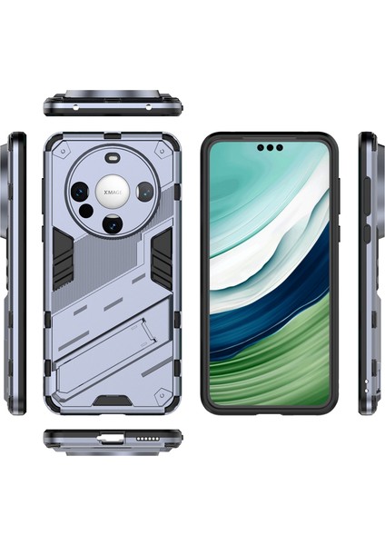 Huawei Mate 60 Için Sert Pc Tpu Hibrit Düşme Önleyici Stand Telefon Kılıfı - Gri (Yurt Dışından) fiyatları