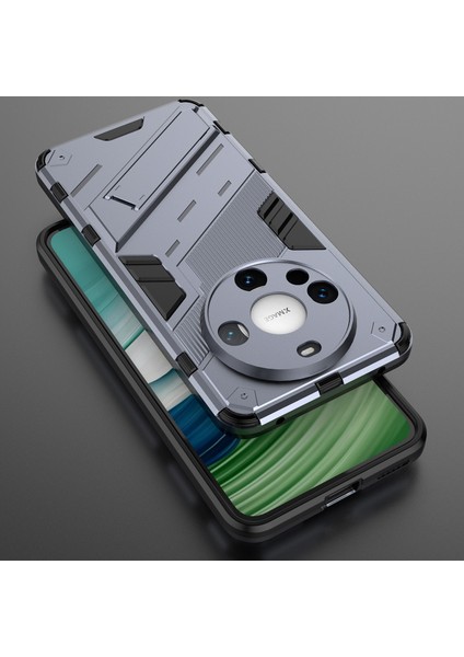 Huawei Mate 60 Için Sert Pc Tpu Hibrit Düşme Önleyici Stand Telefon Kılıfı - Gri (Yurt Dışından) indirimleri