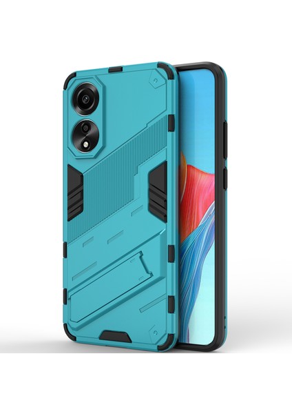 Oppo A78 4g Için Sert Pc Tpu Hibrit Düşme Önleyici Stand Telefon Kılıfı - Mavi (Yurt Dışından) modelleri