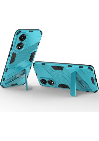 Oppo A78 4g Için Sert Pc Tpu Hibrit Düşme Önleyici Stand Telefon Kılıfı - Mavi (Yurt Dışından) fırsatları