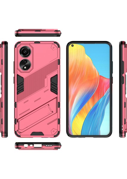 Oppo A78 4g Için Sert Pc Tpu Hibrit Düşme Önleyici Stand Telefon Kılıfı - Sıcak Pembe (Yurt Dışından) fiyatları