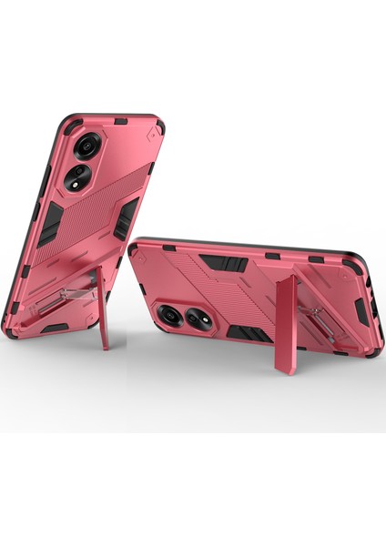 Oppo A78 4g Için Sert Pc Tpu Hibrit Düşme Önleyici Stand Telefon Kılıfı - Sıcak Pembe (Yurt Dışından) fırsatları