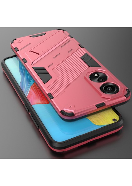 Oppo A78 4g Için Sert Pc Tpu Hibrit Düşme Önleyici Stand Telefon Kılıfı - Sıcak Pembe (Yurt Dışından) indirimleri