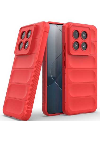 Xiaomi 14 Pro Için Yumuşak Tpu Kaymaz Telefon Kılıfı - Kırmızı (Yurt Dışından) fiyatları