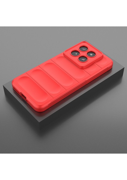Xiaomi 14 Pro Için Yumuşak Tpu Kaymaz Telefon Kılıfı - Kırmızı (Yurt Dışından) indirimleri