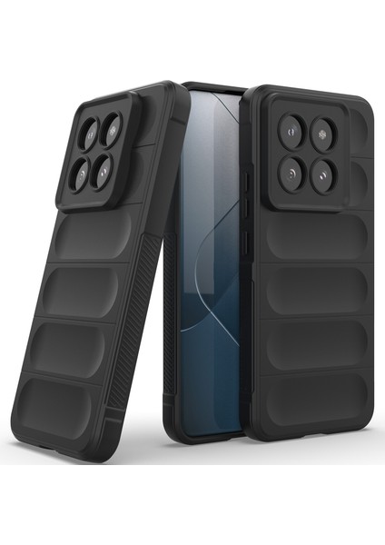 Xiaomi 14 Pro Için Yumuşak Tpu Kaymaz Telefon Kılıfı - Siyah (Yurt Dışından)