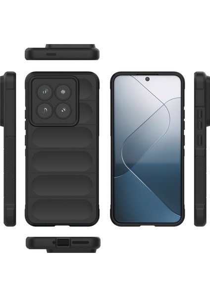 Xiaomi 14 Pro Için Yumuşak Tpu Kaymaz Telefon Kılıfı - Siyah (Yurt Dışından) modelleri