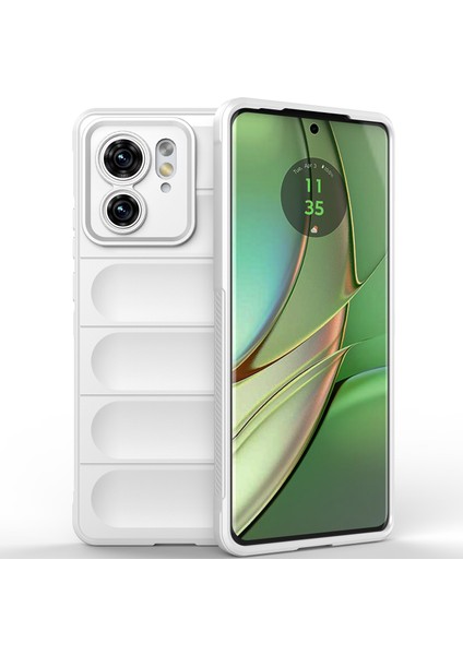 Motorola Edge 40 Için Yumuşak Tpu Kaymaz Telefon Kılıfı - Beyaz (Yurt Dışından)