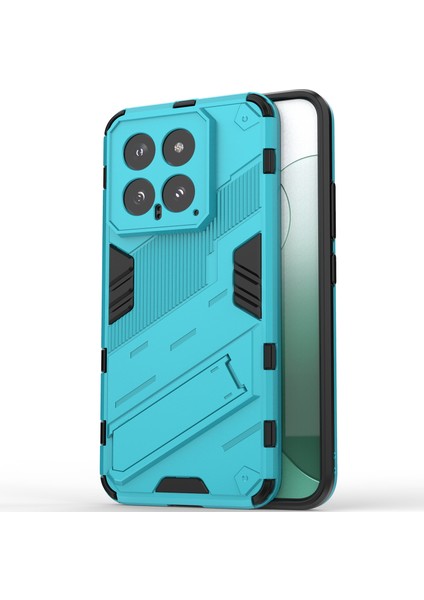 Xiaomi 14 Için Sert Pc Tpu Hibrit Düşme Önleyici Stand Telefon Kılıfı - Mavi (Yurt Dışından) modelleri