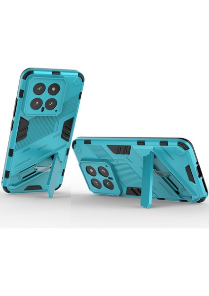 Xiaomi 14 Için Sert Pc Tpu Hibrit Düşme Önleyici Stand Telefon Kılıfı - Mavi (Yurt Dışından) fırsatları