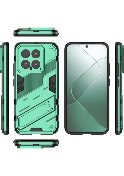 Xiaomi 14 Için Sert Pc Tpu Hibrit Düşme Önleyici Stand Telefon Kılıfı - Yeşil (Yurt Dışından) fiyatları
