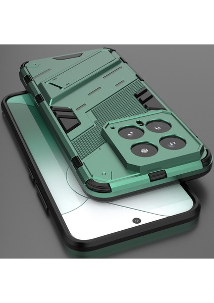 Xiaomi 14 Için Sert Pc Tpu Hibrit Düşme Önleyici Stand Telefon Kılıfı - Yeşil (Yurt Dışından) indirimleri