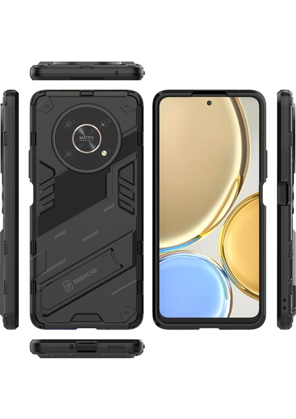 Honor X9 /honor X30/MAGIC4 Lite/honor X40 Gt Için Sert Pc Tpu Hibrit Düşme Önleyici Stand Telefon Kılıfı - Siyah (Yurt Dışından) fiyatları
