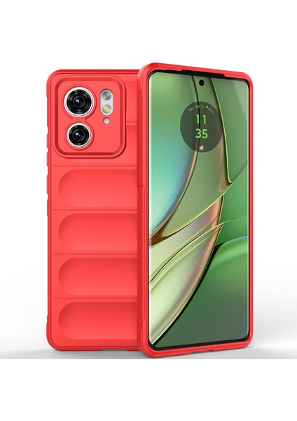 Motorola Edge 40 Için Yumuşak Tpu Kaymaz Telefon Kılıfı - Kırmızı (Yurt Dışından)