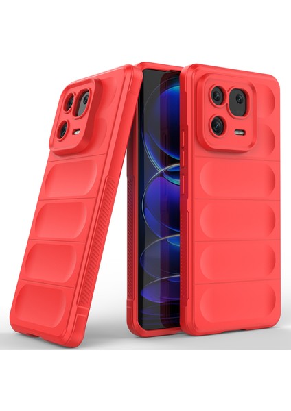 Xiaomi 13 Pro Için Yumuşak Tpu Kaymaz Telefon Kılıfı - Kırmızı (Yurt Dışından)