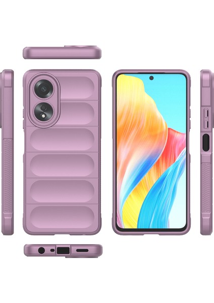 Oppo A58 4g Için Yumuşak Tpu Kaymaz Telefon Kılıfı - Mor (Yurt Dışından) fırsatları