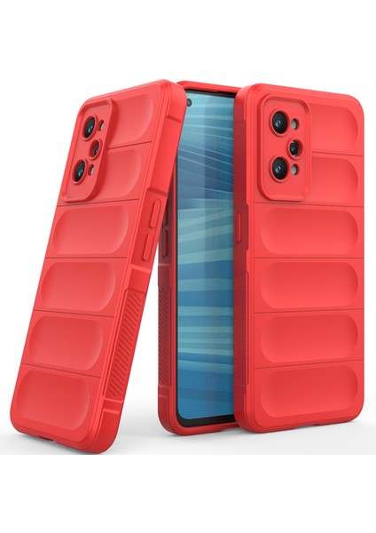 Realme Gt2 Için Yumuşak Tpu Kaymaz Telefon Kılıfı - Kırmızı (Yurt Dışından)