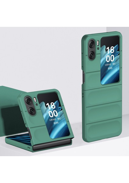 Oppo Find N2 Flip Için Dayanıklı Pc Kauçuk Darbeye Dayanıklı Telefon Kılıfı - Mor (Yurt Dışından)