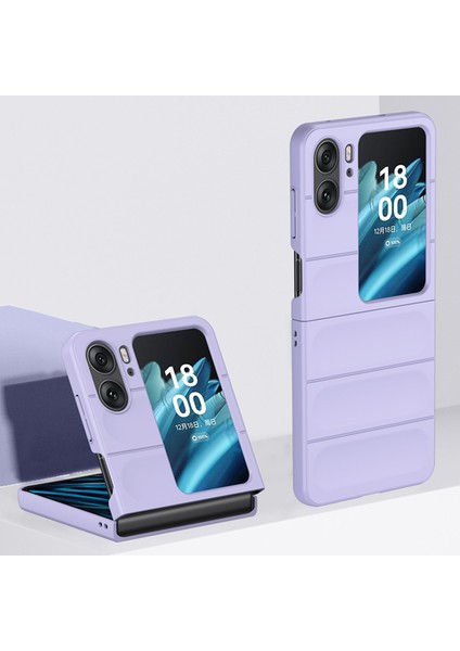 Oppo Find N2 Flip Için Dayanıklı Pc Kauçuk Darbeye Dayanıklı Telefon Kılıfı - Beyaz (Yurt Dışından)
