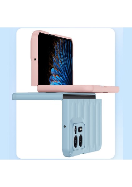Oppo Find N2 Için Dayanıklı Pc Kauçuk Darbeye Dayanıklı Telefon Kılıfı - Siyah (Yurt Dışından)