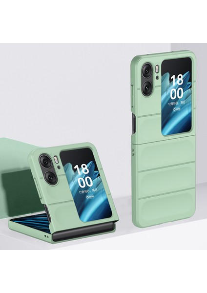 Oppo Find N2 Flip Için Dayanıklı Pc Kauçuk Darbeye Dayanıklı Telefon Kılıfı - Lacivert (Yurt Dışından)