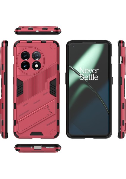 Oneplus 11 5g Için Sert Pc Tpu Hibrit Düşme Önleyici Stand Telefon Kılıfı - Sıcak Pembe (Yurt Dışından) fiyatları